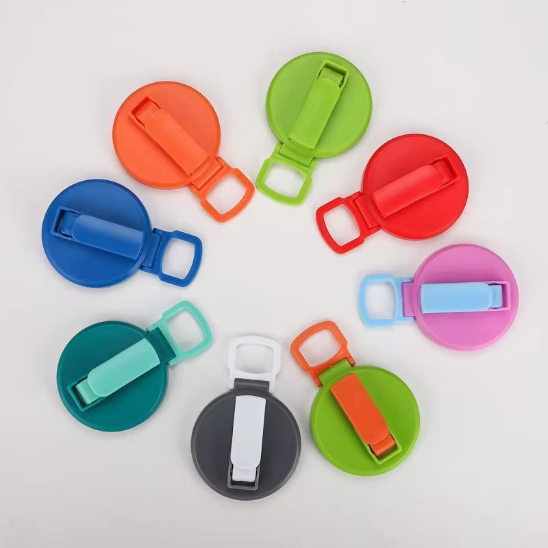 Creative Soda Can Seal Cover Contrasting Color Silicone Soda Lids with Straws Outdoor Picnics Portable Beverage Soda Tank Cover