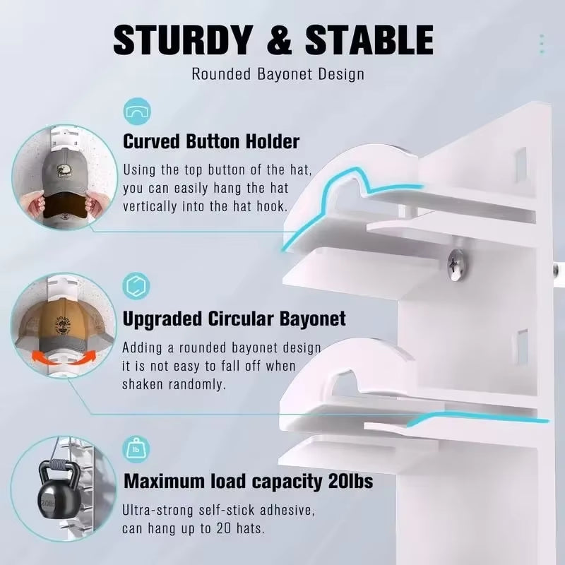 Wall Mounted Hat Holder 