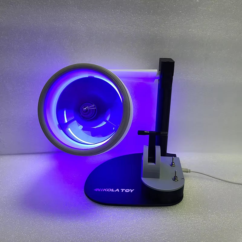 USB Jetfan Desktop Turbofan Engine Fan Blue Light Upgraded Version with Humidifier and Blue Tail Light
