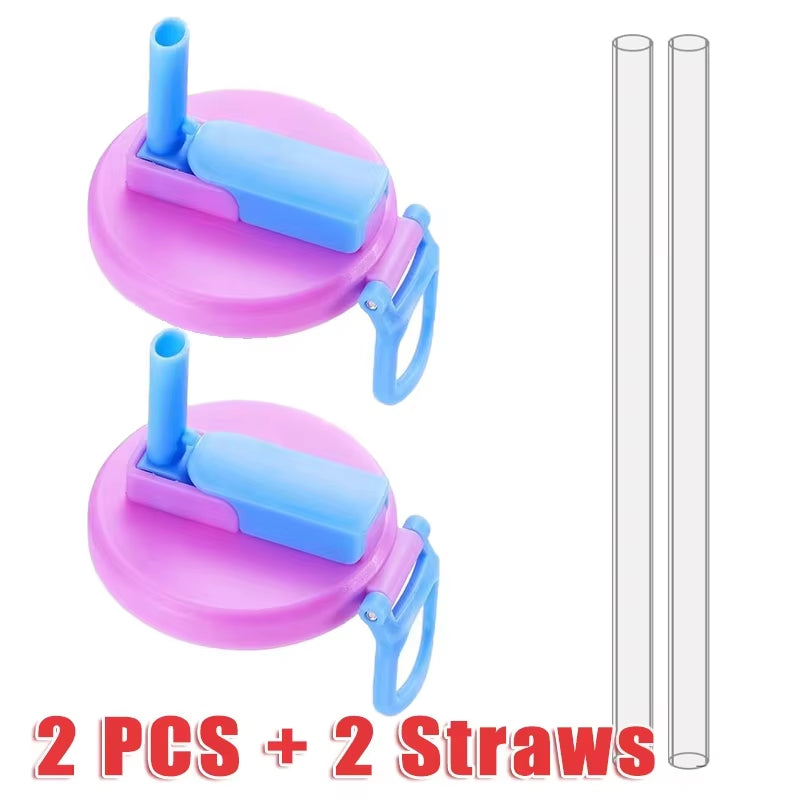 Creative Soda Can Seal Cover Contrasting Color Silicone Soda Lids with Straws Outdoor Picnics Portable Beverage Soda Tank Cover
