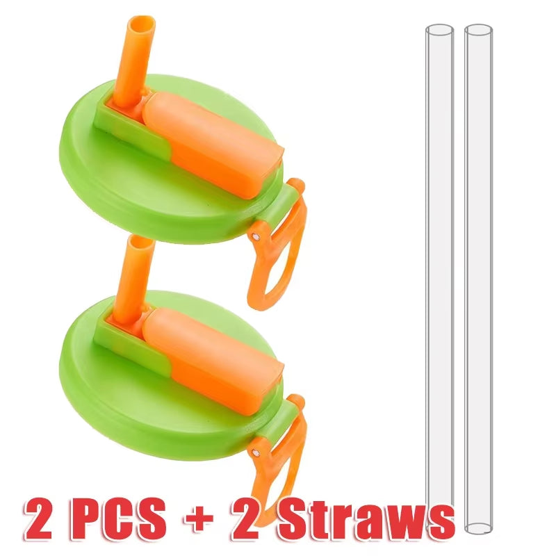 Creative Soda Can Seal Cover Contrasting Color Silicone Soda Lids with Straws Outdoor Picnics Portable Beverage Soda Tank Cover